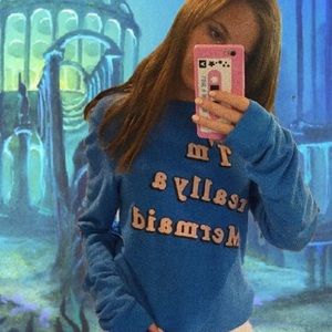“I am really a mermaid” Wildfox Sweater